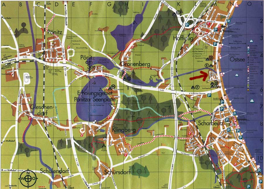 Lageplan Ferienwohnung Scharbeutz